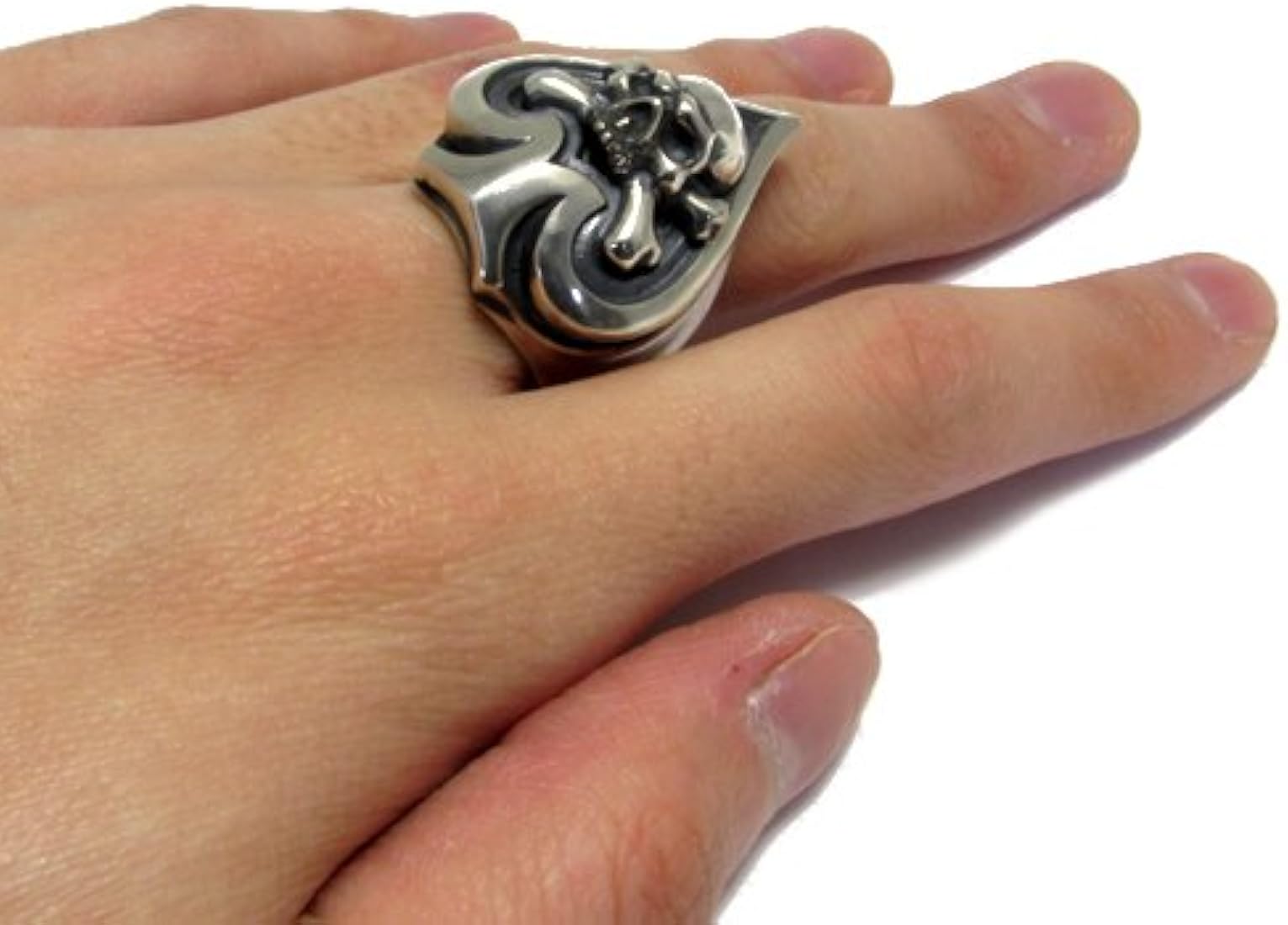 Amazon.co.jp: RAT Race Ace of Spade Silver Ring Size 7 to 30